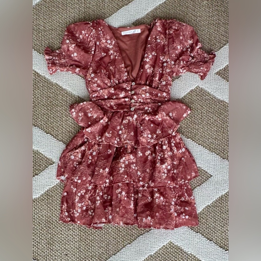 Altar'd State Dusty Rose Floral Dress